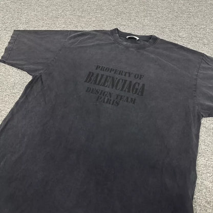 Balenciaga Vintage Graphic Short Sleeve T-Shirt