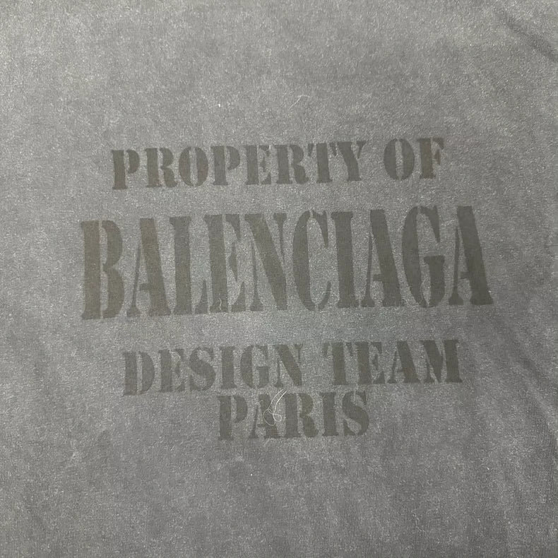 Balenciaga Vintage Graphic Short Sleeve T-Shirt