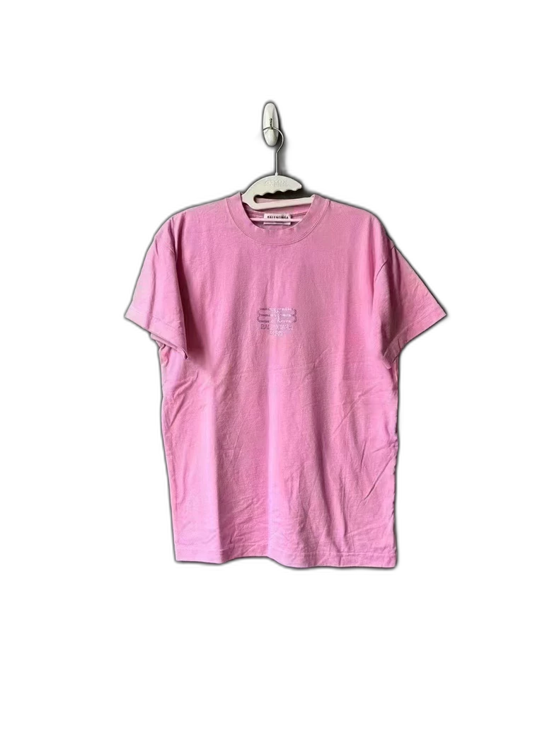 Pink Balenciaga Short Sleeve Shirt