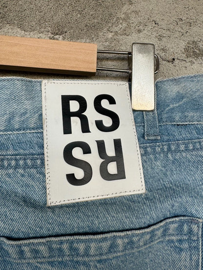 RAF SIMONS Double Layer Destroyed Denim Pants