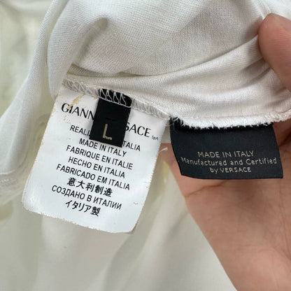 Versace Embroidered Medusa Short Sleeve Tee-yf