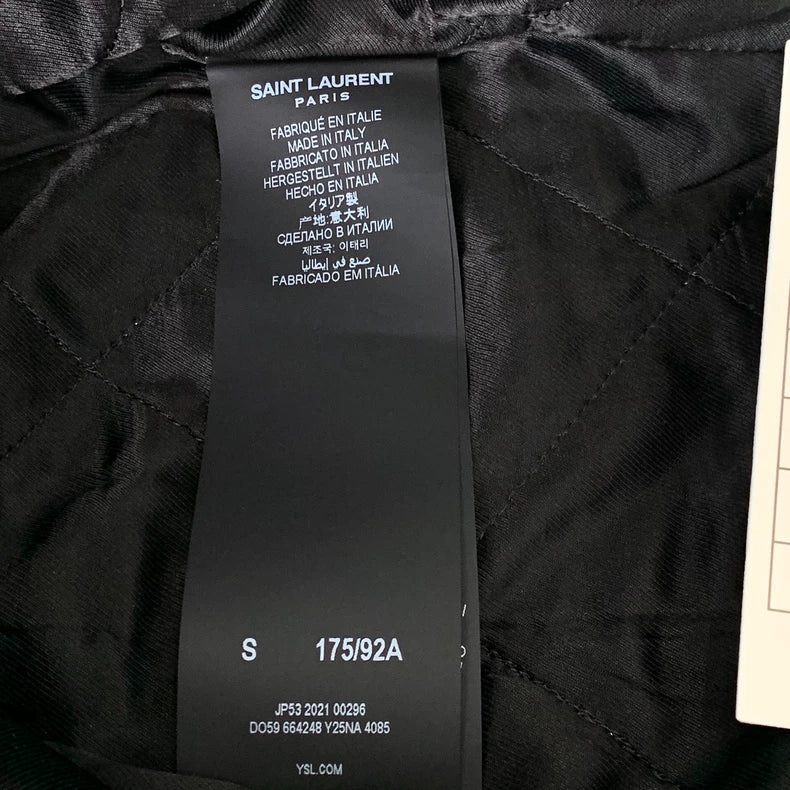 Saint Laurent Denim Jacket with Fur Collar