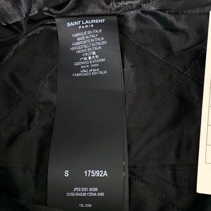 Saint Laurent Denim Jacket with Fur Collar