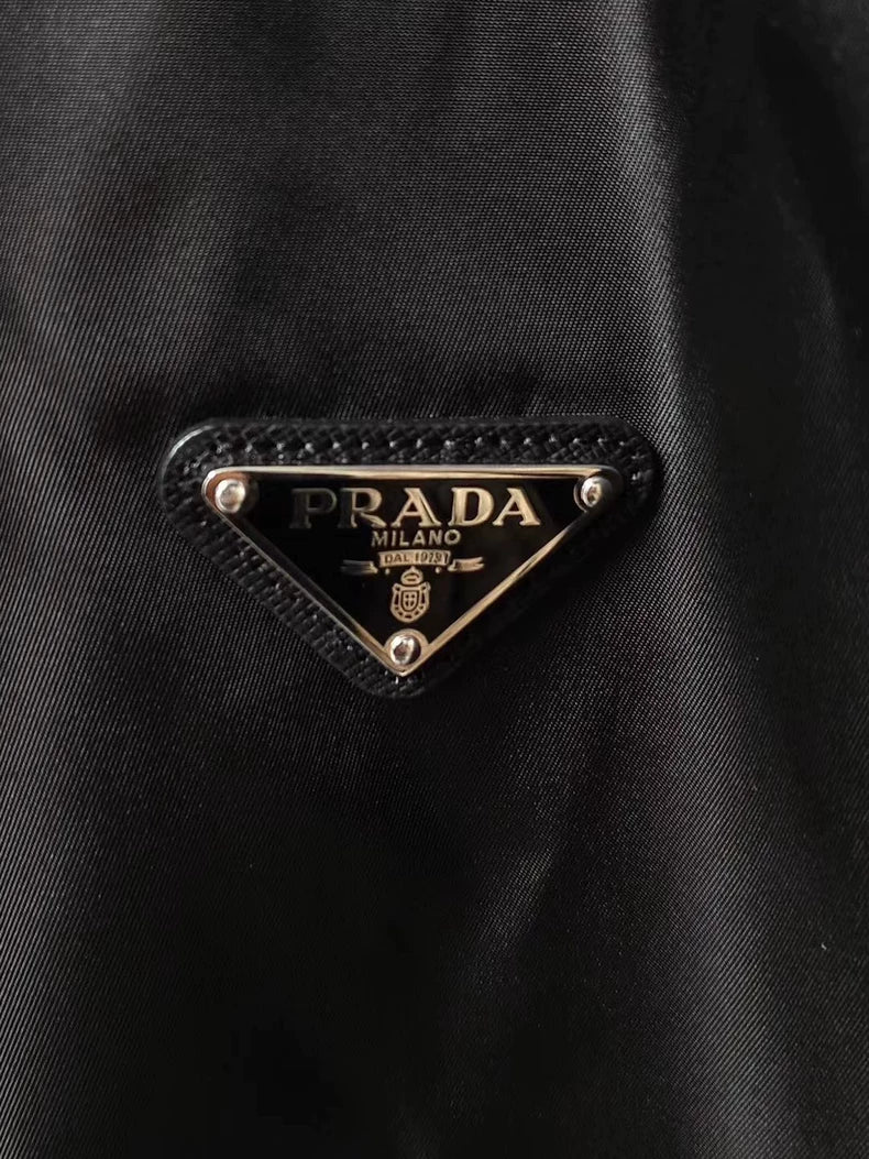 Prada  Black Bomber Jacket with Tag