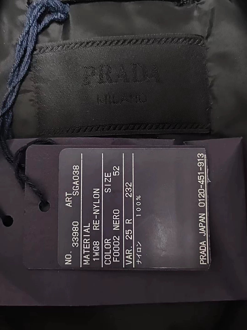 Prada  Black Bomber Jacket with Tag