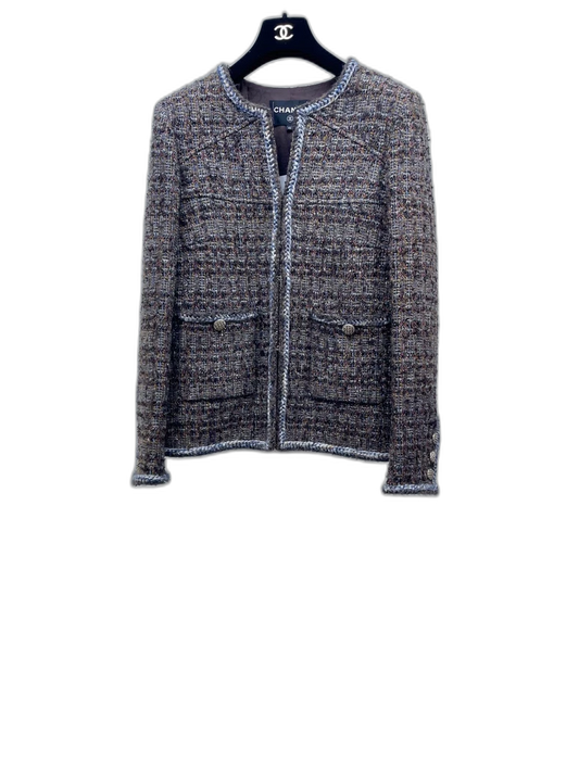 Chanel Mist Forest Colorful Woven Jacket