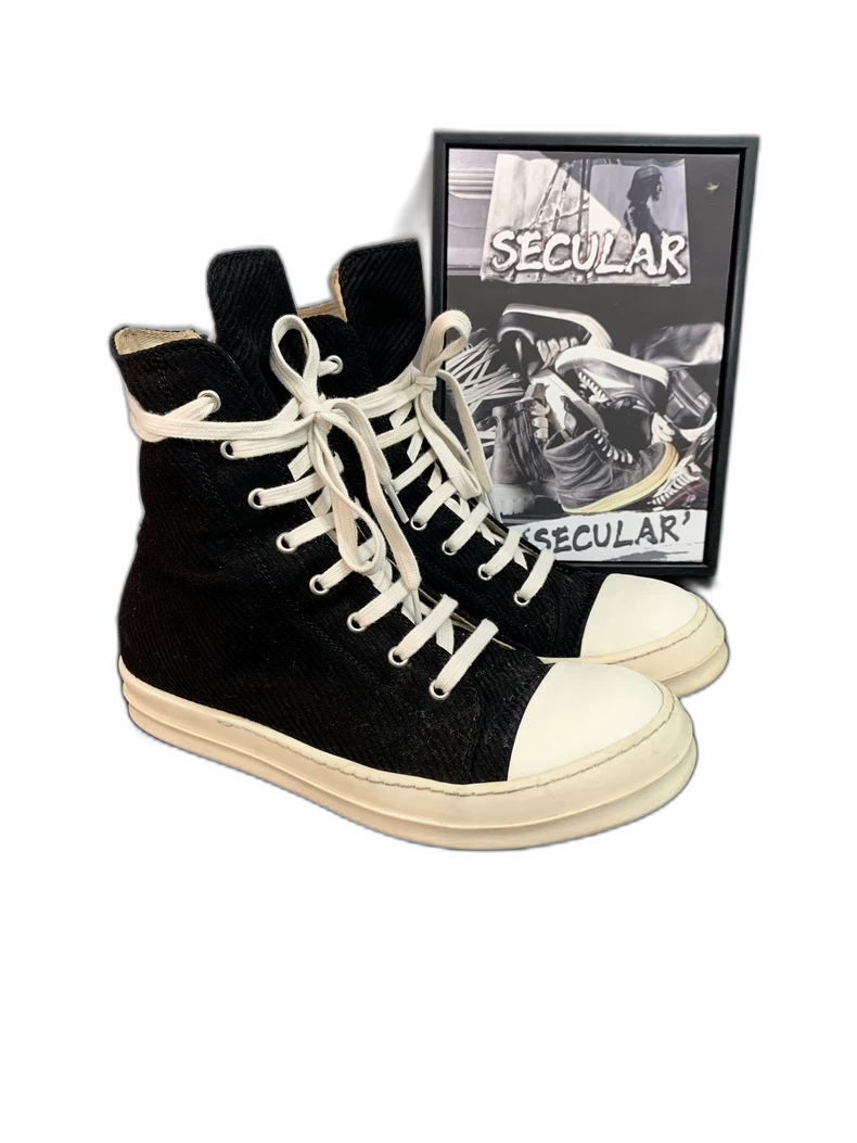 Rick Owens High-Top Canvas Sneakers-yf
