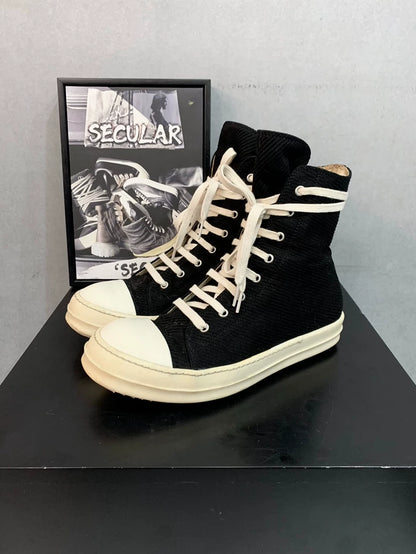 Rick Owens High-Top Canvas Sneakers-yf