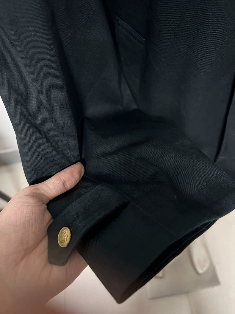 Vintage Dior Black Jacket with Gold Button