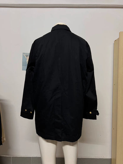 Vintage Dior Black Jacket with Gold Button