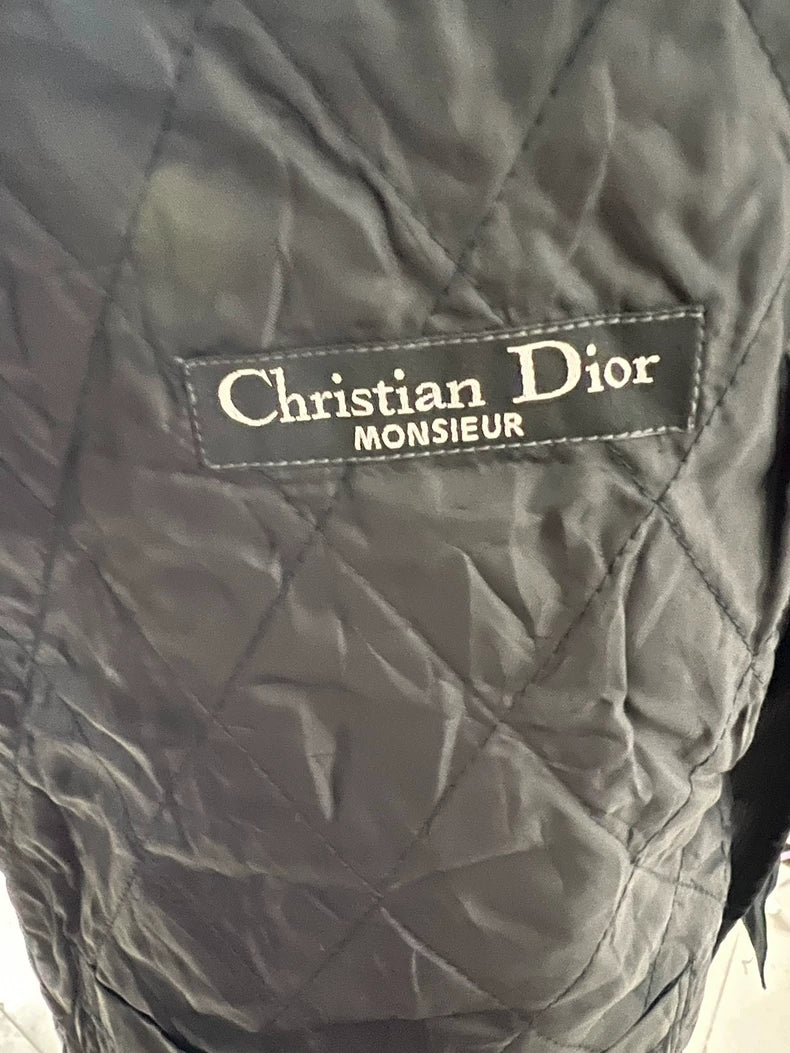 Vintage Dior Black Jacket with Gold Button