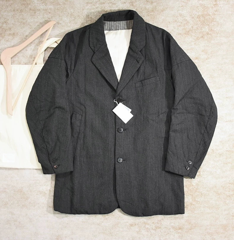 Visvim Galen Wool Jacket Herringbone Charcoal