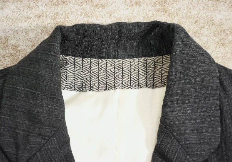 Visvim Galen Wool Jacket Herringbone Charcoal