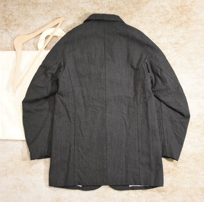 Visvim Galen Wool Jacket Herringbone Charcoal