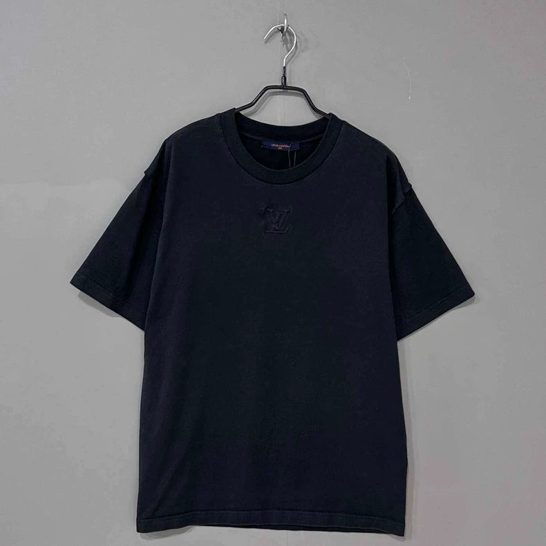 Louis Vuitton Black Logo Short Sleeve T-shirt-yf