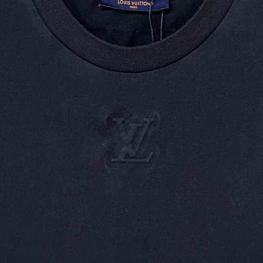 Louis Vuitton Black Logo Short Sleeve T-shirt-yf