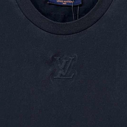 Louis Vuitton Black Logo Short Sleeve T-shirt-yf