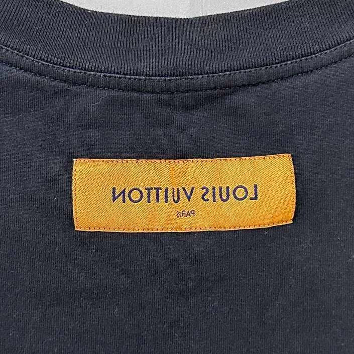 Louis Vuitton Black Logo Short Sleeve T-shirt-yf