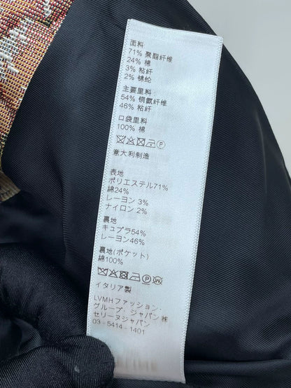 Celine Floral Pattern Jacket With Gold Buttons