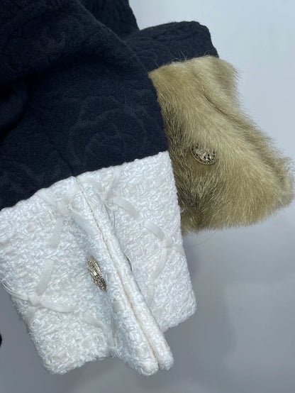 Chanel Camellia Pattern Coat for Women