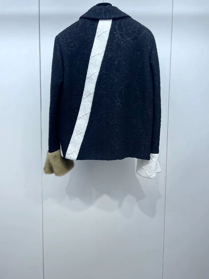 Chanel Camellia Pattern Coat for Women