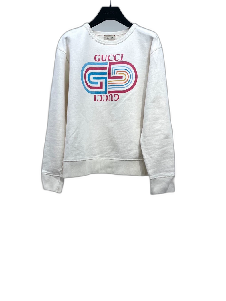 Gucci Color Logo Print Crewneck Sweatshirt