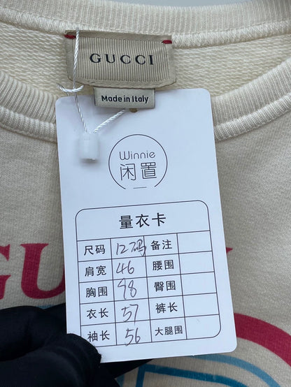 Gucci Color Logo Print Crewneck Sweatshirt