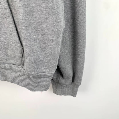 Celine Gray Cotton Logo Hoodie Sweatshirt