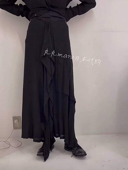 Yohji Yamamoto 2022SS Asymmetric Skirt