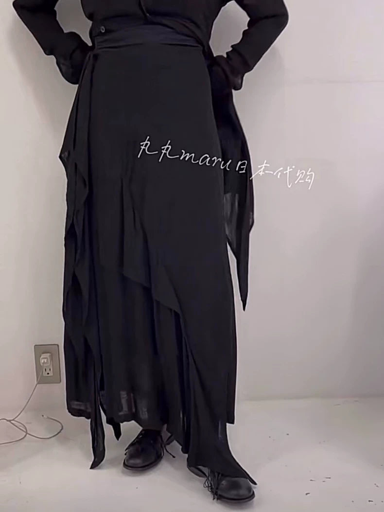Yohji Yamamoto 2022SS Asymmetric Skirt