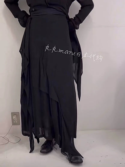 Yohji Yamamoto 2022SS Asymmetric Skirt