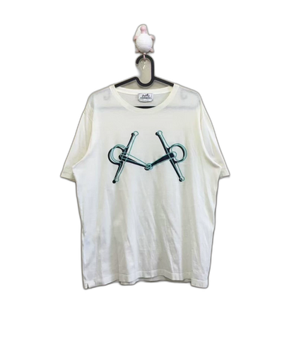 Hermes White Short Sleeve Shirt