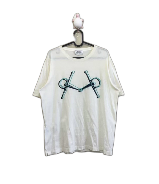 Hermes White Short Sleeve Shirt