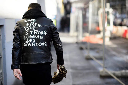 CDG X Lewis Leathers Leather Jacket