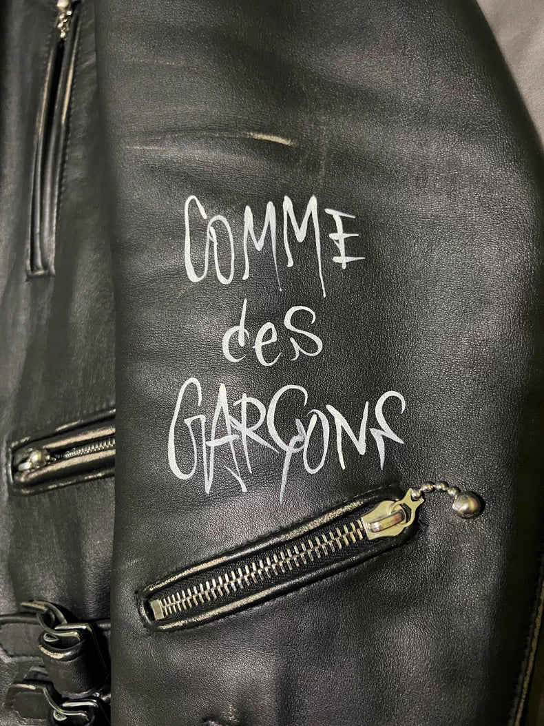 CDG X Lewis Leathers Leather Jacket