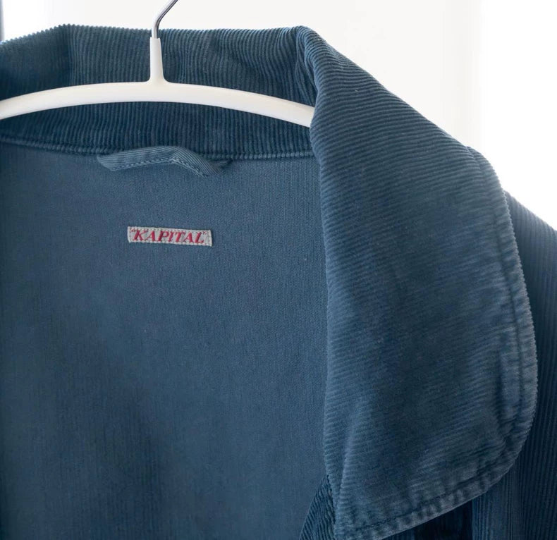 Kapital Peacock Blue Corduroy Coat