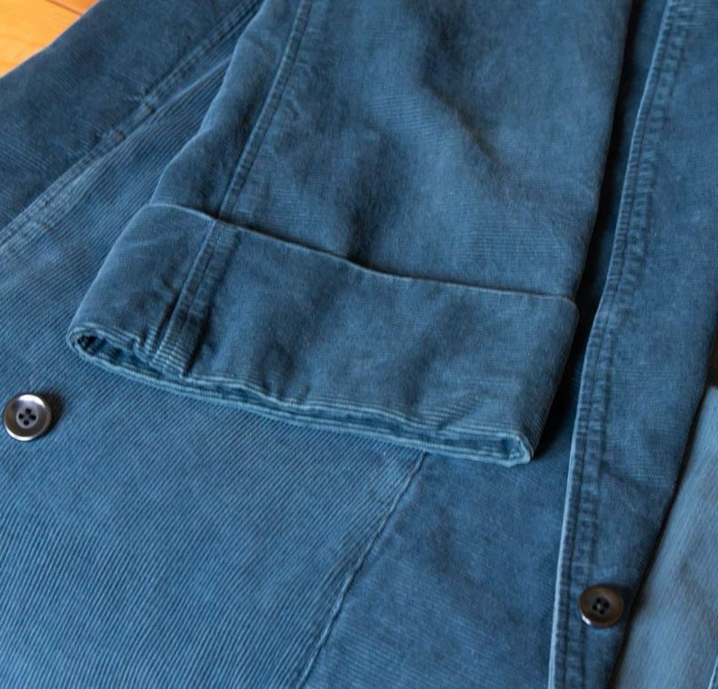 Kapital Peacock Blue Corduroy Coat