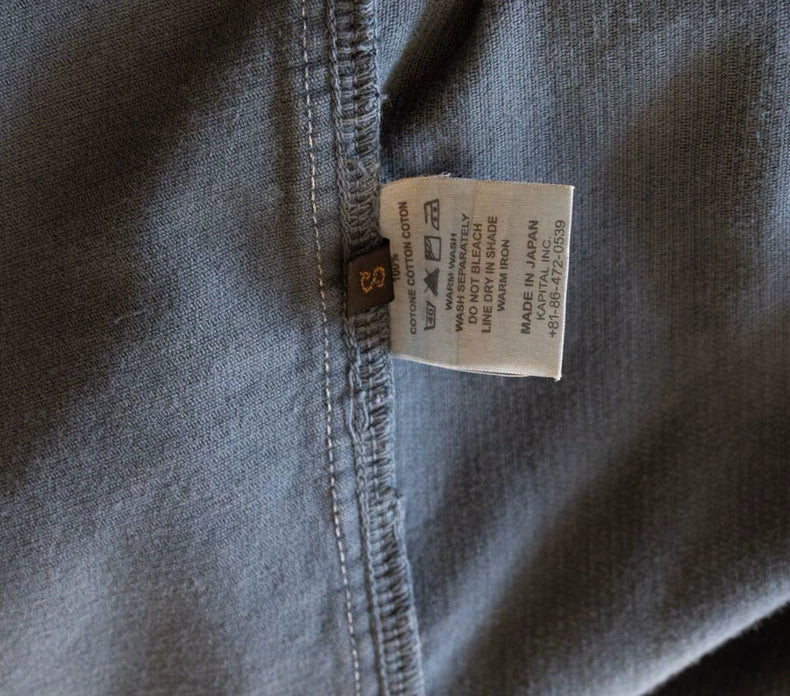 Kapital Peacock Blue Corduroy Coat