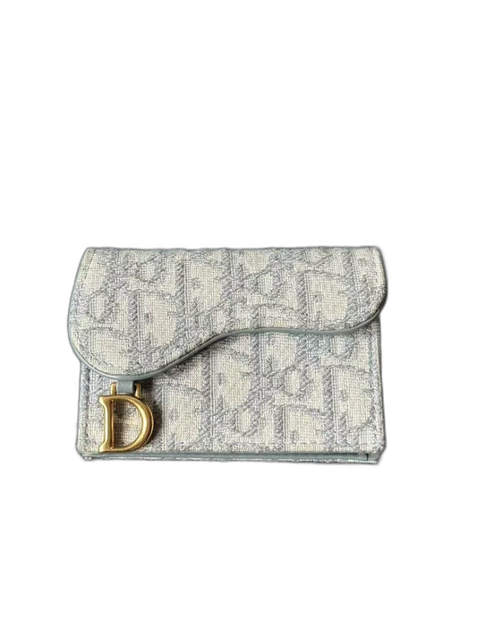Dior Card Holder in Grey Color