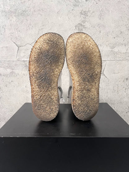 Rick Owens White Martin Boots for Men-yf