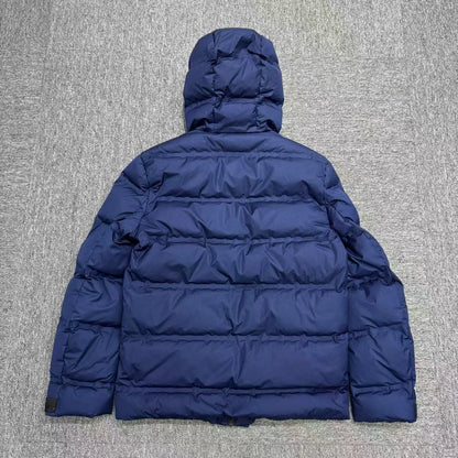 High-end Navy Down Jacket by Prada-zp