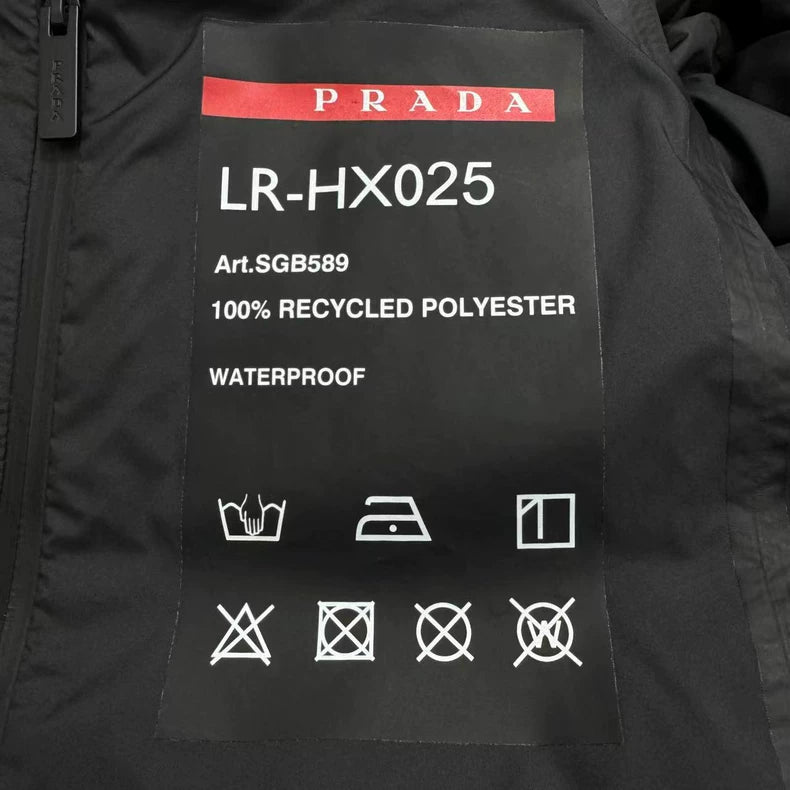 High-end Navy Down Jacket by Prada-zp