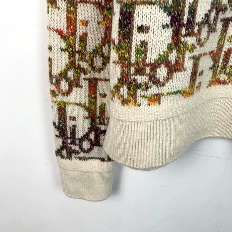 Dior Logo Knit Sweater in Colorful Pattern