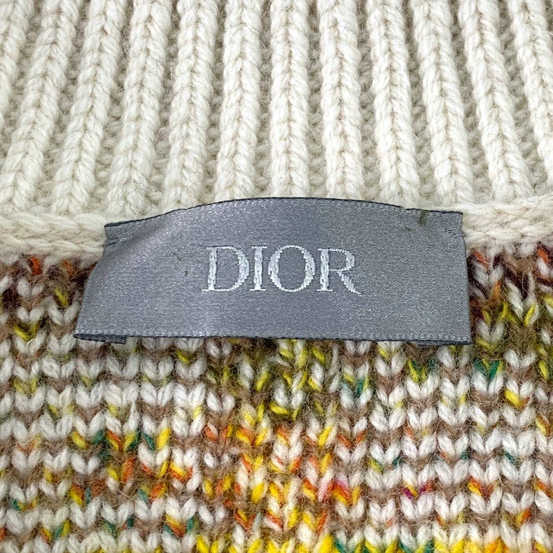 Dior Logo Knit Sweater in Colorful Pattern