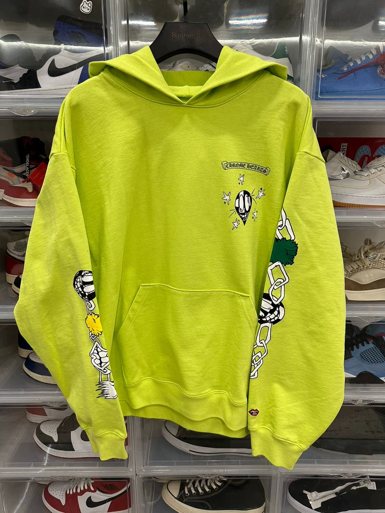 Chrome Hearts Mattyboy Fluorescent Green Hoodie
