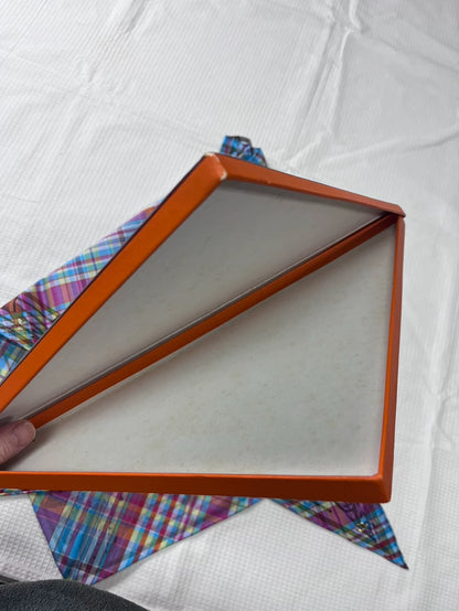 Hermes Indian Character Triangular Scarf