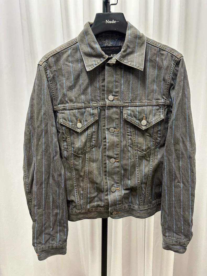 Comme des Garçons Homme Striped Denim Jacket