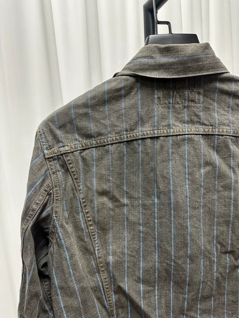 Comme des Garçons Homme Striped Denim Jacket