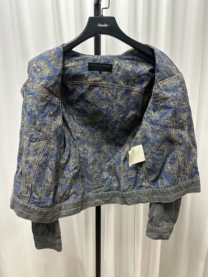 Comme des Garçons Homme Striped Denim Jacket