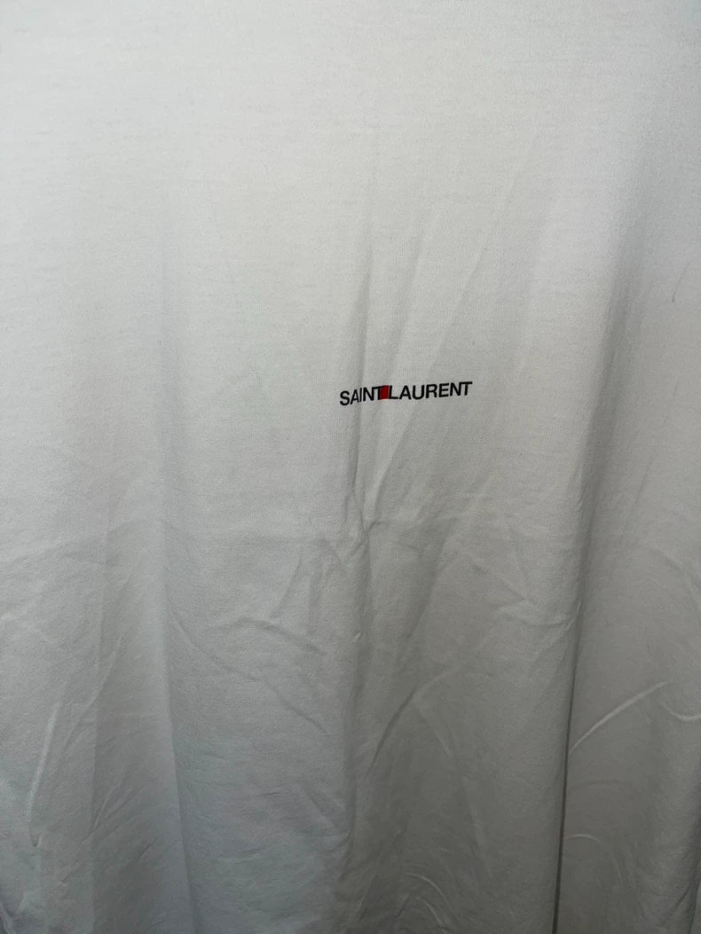 Saint Laurent Classic White Short Sleeve Tee